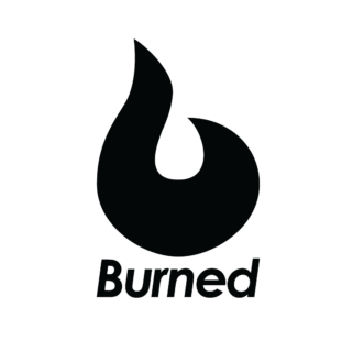 burned-sports-logo-gestapeld-zwart